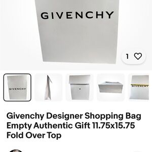 Givenchy Elegant White Shopping Bag